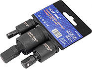 Набір перехідників на шарнірах 1/4", 3/8", 1/2" Falon Tech FT11803, фото 4