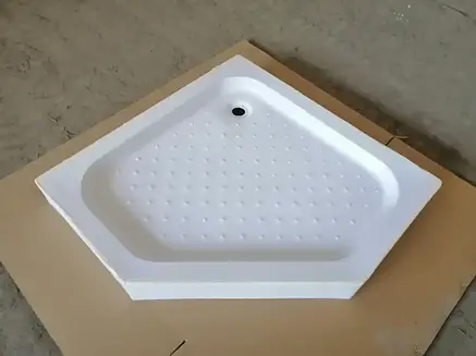 Душовий піддон 90*90*12 см акриловий п'ятикутний Sansa, фото 2