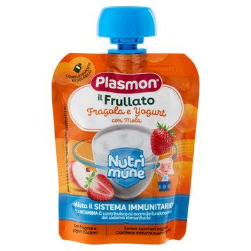 Пюре Plasmon Nutri Mune полуниця, яблуко, йогурт 85гр