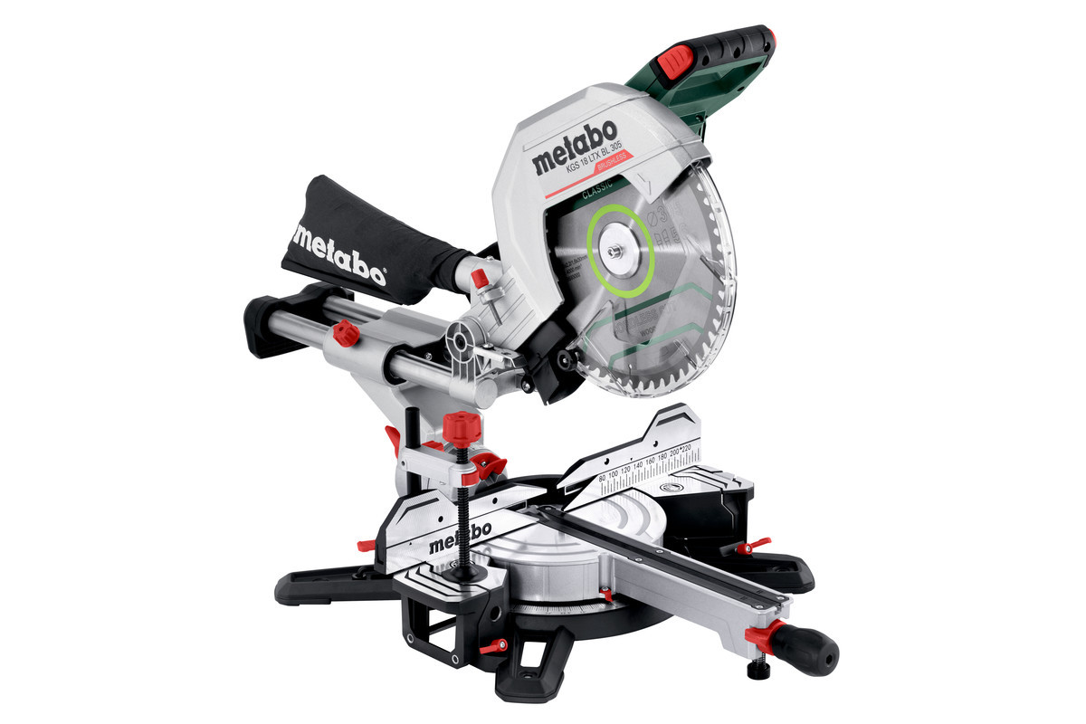Акумуляторна торцювальна пила Metabo KGS 18 LTX BL 305 каркас. Безкоштовна доставка по Україні!