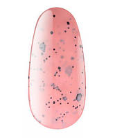 ГЕЛЬ-ЛАК "ART SPRINKLE", 7 МЛ Гель-лак №02 AS 7мл містить дрібні декоративні елементи чорного кольору лососево-рожевий