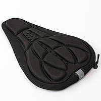 М'який чохол накладка на сідло велосипеда в чорному кольорі