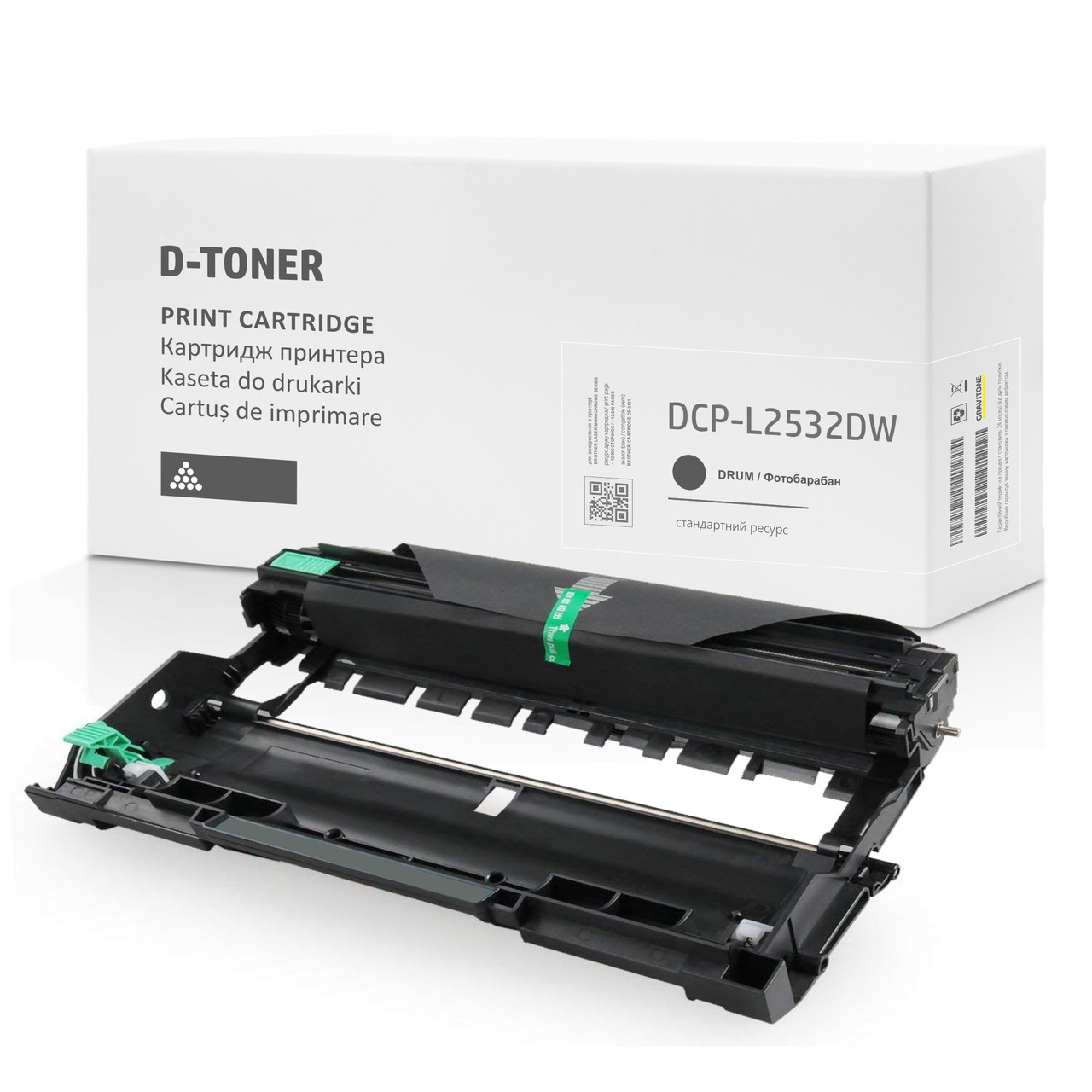Сумісний драм-картридж Brother DCP-L2532DW (drum), модуль фотобарабан, 12.000 стор., аналог від Gravitone