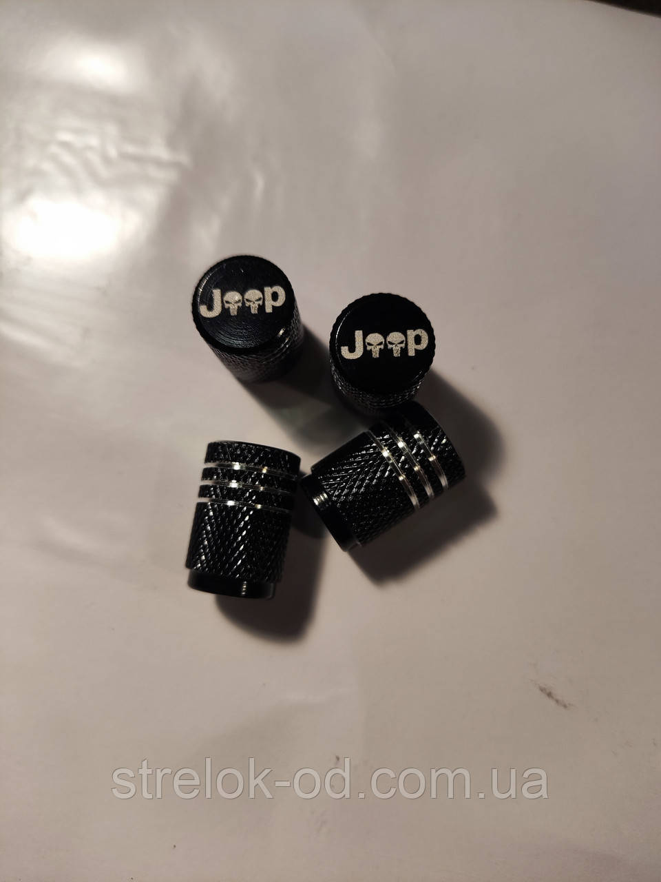 Захисні ковпачки на ніпелях Джип Jeep. Комплект 4 шт.