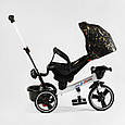 Триколісний велосипед коляска BestTrike Oscar з поворотним сидінням 6390 — 15-170, прогумовані колеса, фото 6