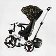 Триколісний велосипед коляска BestTrike Oscar з поворотним сидінням 6390 — 15-170, прогумовані колеса, фото 7