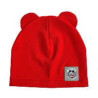 Красная Тонкие трикотажные шапки мальчику, Осенние Весенние детские шапки для мальчиков