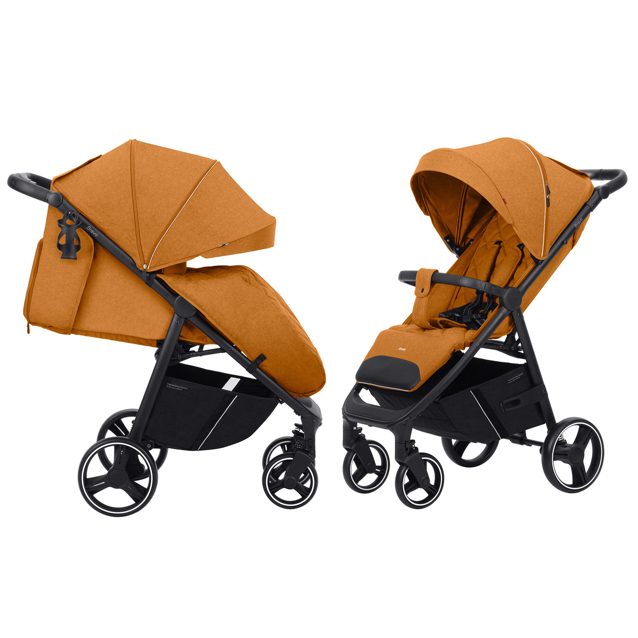 Коляска прогулянкова CARRELLO Bravo CRL-8512 Amber Orange москітка