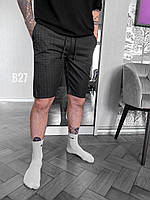 Мужские базовые шорты (черные) B27 качественная повседневная одежда для парней cross mood
