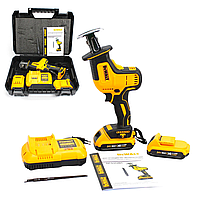 Сабельная аккумуляторная пила DeWalt DCS312NT 24V, 4Ah, АКБ сабельная пила ДЕВОЛТ