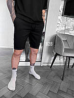 Мужские базовые шорты (черные) B28 качественная повседневная одежда для парней cross mood