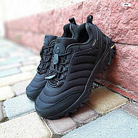 Мужские зимние кроссовки Merrell Vibram Cordura (чёрные) непромокаемые короткие термо кроссы О3932 cross mood