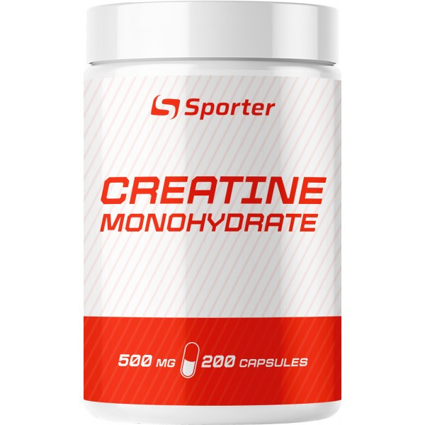 Креатин Sporter Creatine monohydrate - 200 капс - фото 1 - id-p1762568065