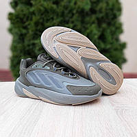 Мужские кроссовки Adidas Ozelia (хаки) удобные комбинированные спортивные кроссы О10952 cross mood