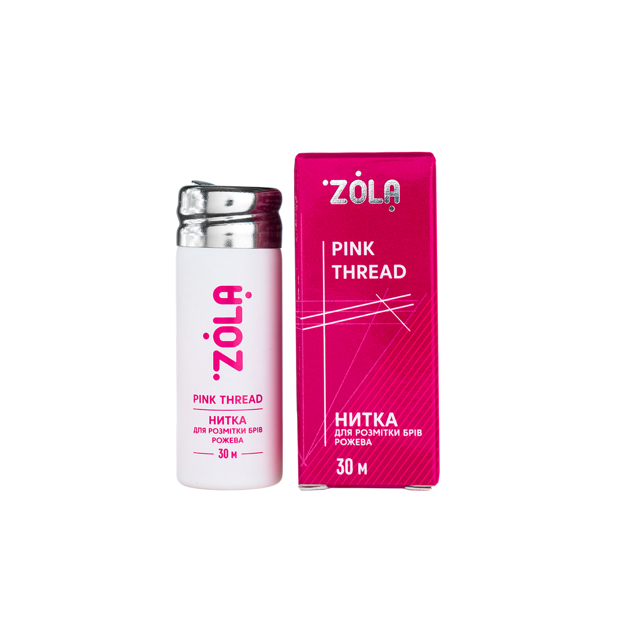 Нитка для розмітки Zola рожева, 30 м, фото 1