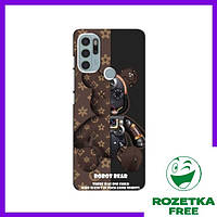 Чехол Motorola MOTO G60s (Louis Vuitton Bear) / Чехлы для Мото Дж 60 С