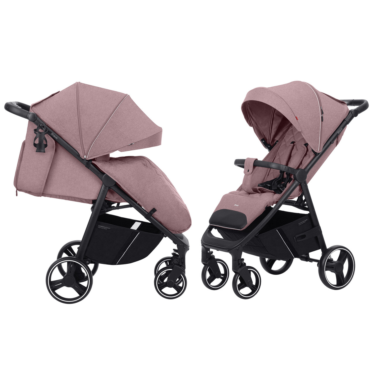 Коляска прогулянкова CARRELLO Bravo CRL-8512 Crystal Pink москітка