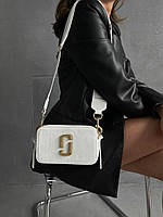 Женская подарочна сумка клатч Marc Jacobs Total White Gold (белая) AS314 модная красивая для стильной девушки