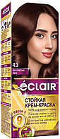 Крем-фарба для волосся Eclair Omega-9 Hair Color 4.3 Золотиста кава