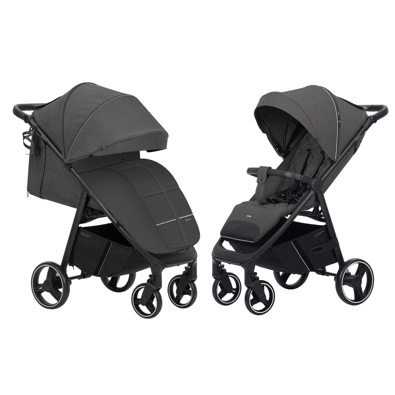 Коляска прогулянкова CARRELLO Bravo CRL-8512 Lunar Grey москітка