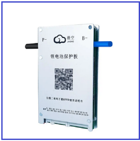 BMS плата JK-BD4A17S4P для Li-Ion/LiFePo4/LTO 7S-17S, 40A, RS485, Bluetooth, Ballance 0.4A + кнопка