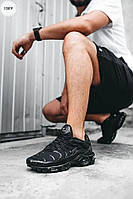 Мужские кроссовки Nike Air Max Plus Tn+ Black (чёрные) качественные кроссы для спорта и тренировок 1130TP mood