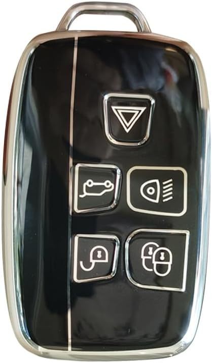 Чохол для брелока, придатний для Land Rover Velar, корпус брелока з ТПУ, тримач для ключів, аксесуари, кнопки A/B, кнопка A - чорн - фото 1 - id-p1975390872