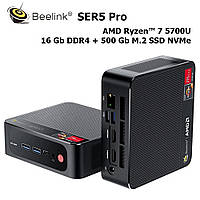 Beelink SER5 Pro Mini PC AMD Ryzen 7 5700U, 16GB+500GB