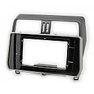 Рамка для штатної магнітоли Toyota Prado 2017+ перехідна рамка для автомагнітоли рамка авто туто, фото 5