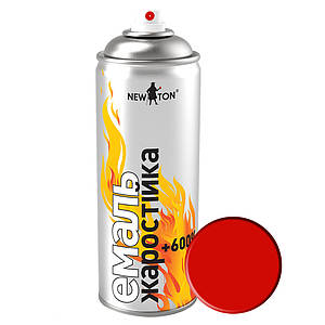Нью Тон Емаль жаростійка аерозольна червона матова 400 мл до +400°С для металу
