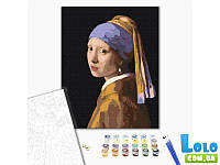 Картина по номерам Девушка с жемчужной сережкой. Ян Вермеер, Brushme (40х50 см) (110749)