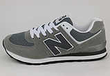 Кросівки сірі в стилі New Balance 574, фото 2