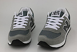 Кросівки сірі в стилі New Balance 574, фото 4