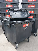SULO пластиковый бак для мусора 1100 л. крышка в крышке