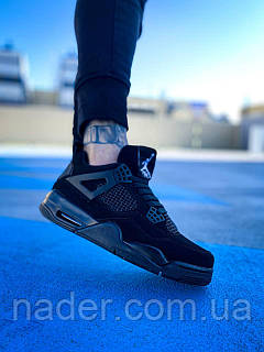 Nike Air Jordan 4 Retro Black Cat чоловічі кросівки, ціна: 2601
