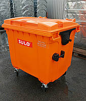 SULO пластиковый бачок для мусора оранжевый на 1100 л.