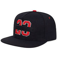 Кепка с прямым козырьком Snapback реперка - снепбек Michael Jordan - Air Jordan - Chicago Bulls - NBA Черная