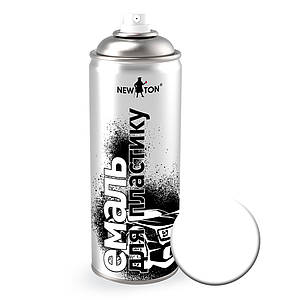 Нью Тон Емаль для пластику аерозоль Білий RAL 9003 400 мл акрилова еластична швидковисихаюча для бамперів
