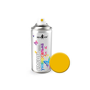 New Ton Емаль аерозольна глянцева RAL 1023 Жовта 150мл універсальна швидковисихаюча