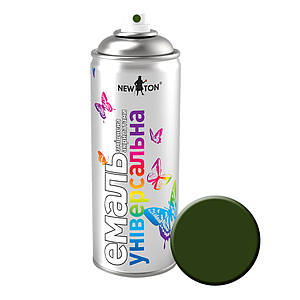 Нью Тон Емаль універсальна матова RAL 6006 Хакі-олива аерозольна 400 мл швидковисихаюча