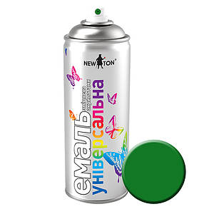 New Ton Емаль аерозольна універсальна глянцева RAL 6029 зелена 400 мл швидковисихаюча алкідна