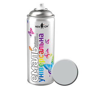 Нью Тон Емаль аерозольна глянцева алкідна швидковисихаюча універсальна 400 мл RAL 7035 Світло-сірий