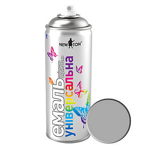 New Ton Емаль аерозольна матова універсальна RAL 7046 Сірий 400 мл алкідна швидковисихаюча