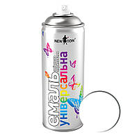 New Ton Емаль-фарба аерозольна матова RAL 9010 Білий 400мл універсальна швидковисихаюча