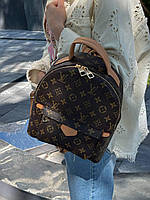 Женский стильный рюкзак Louis Vuitton Palm Springs Backpack Brown (коричневый) drop0170 красивый городской