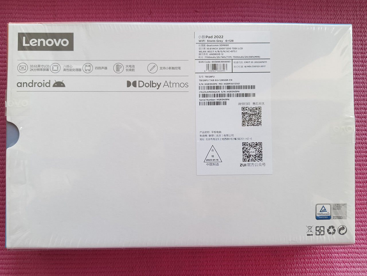 Планшет Lenovo 6/128 XiaoXin Pad 2022 Blue - фото 2 - id-p1975421089