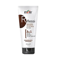 Тонирующая маска Itely Hairfashion Riflessi для волос 3 в 1 шоколад CHIOCOLATTO, 200 мл