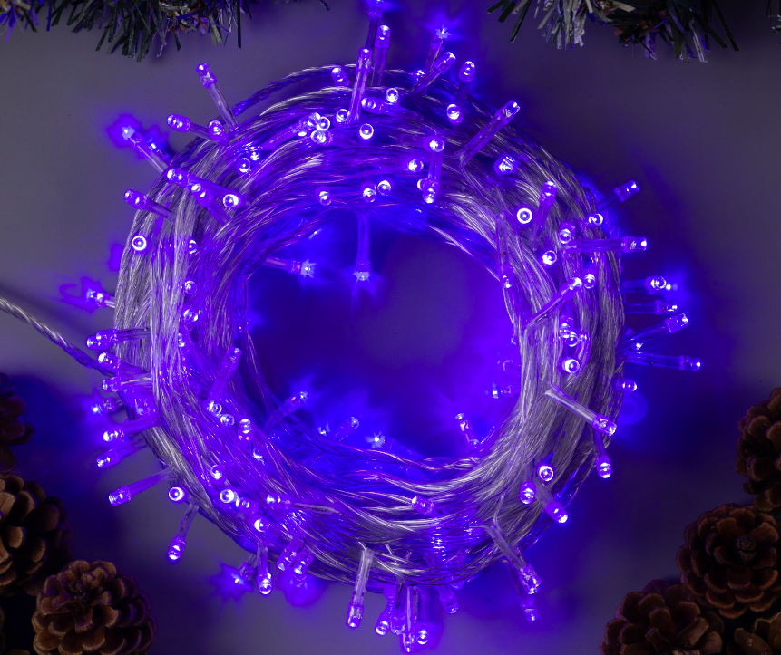 Гірлянда світлодіодна 300 Led нитка на ялинку Синій