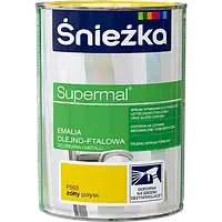 Эмаль Sniezka масляно-фталевая Supermal желтый глянец 0,8 л