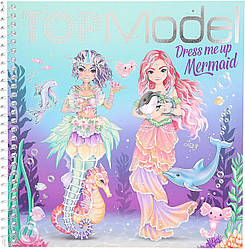 Альбом для стікерів Top model Dress me Up Fantasy Одягни мене стікербук топ модел набір для творчості(12438)